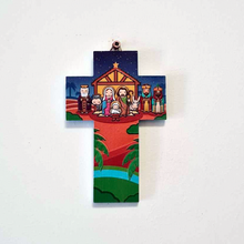 Load image into Gallery viewer, Wall Cross - Nativity Scene for Kids