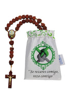 Cargar imagen en el visor de la galería, Wood Rosary - Dedicated to Alzheimer's patients