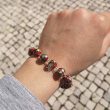 Cargar imagen en el visor de la galería, Cloisonné Decade Rosary Bracelet