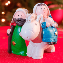Load image into Gallery viewer, Colored Nativity Set - Flight to Egypt | 2.76'' | 7cm