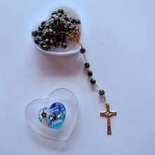 Cargar imagen en el visor de la galería, Centennial Black & Gold Murano Rosary