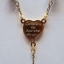 Cargar imagen en el visor de la galería, Centennial Black & Gold Murano Rosary