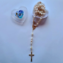 Cargar imagen en el visor de la galería, Centennial Cream & Gold Murano Rosary