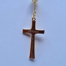 Cargar imagen en el visor de la galería, Centennial Cream & Gold Murano Rosary