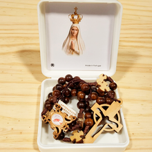 Cargar imagen en el visor de la galería, Holy Wood Fatima Rosary