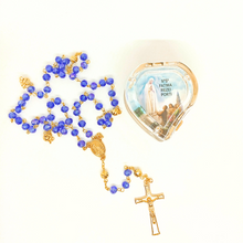 Load image into Gallery viewer, Apparitions of Fatima Rosary - Heart Box
