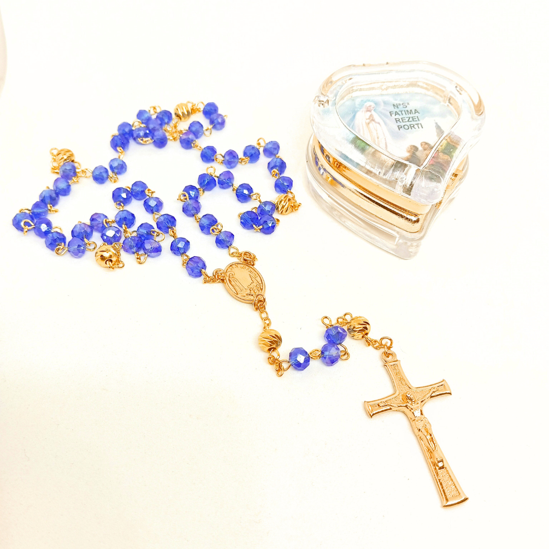 Apparitions of Fatima Rosary - Heart Box