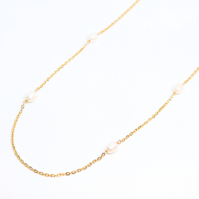 19.2Kt Gold Freshwater Pearl Necklace