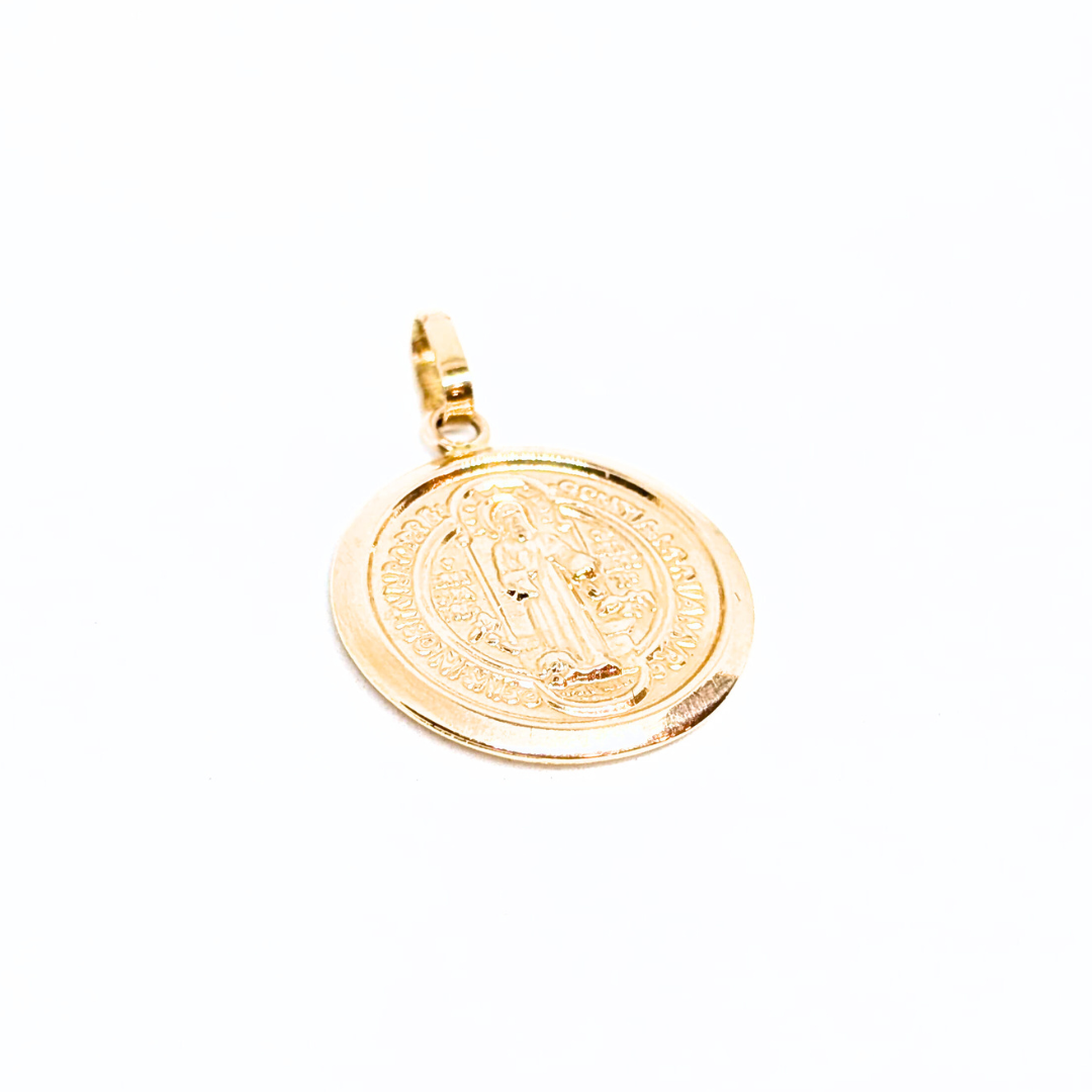 19.2Kt Gold Saint Benedict Medal