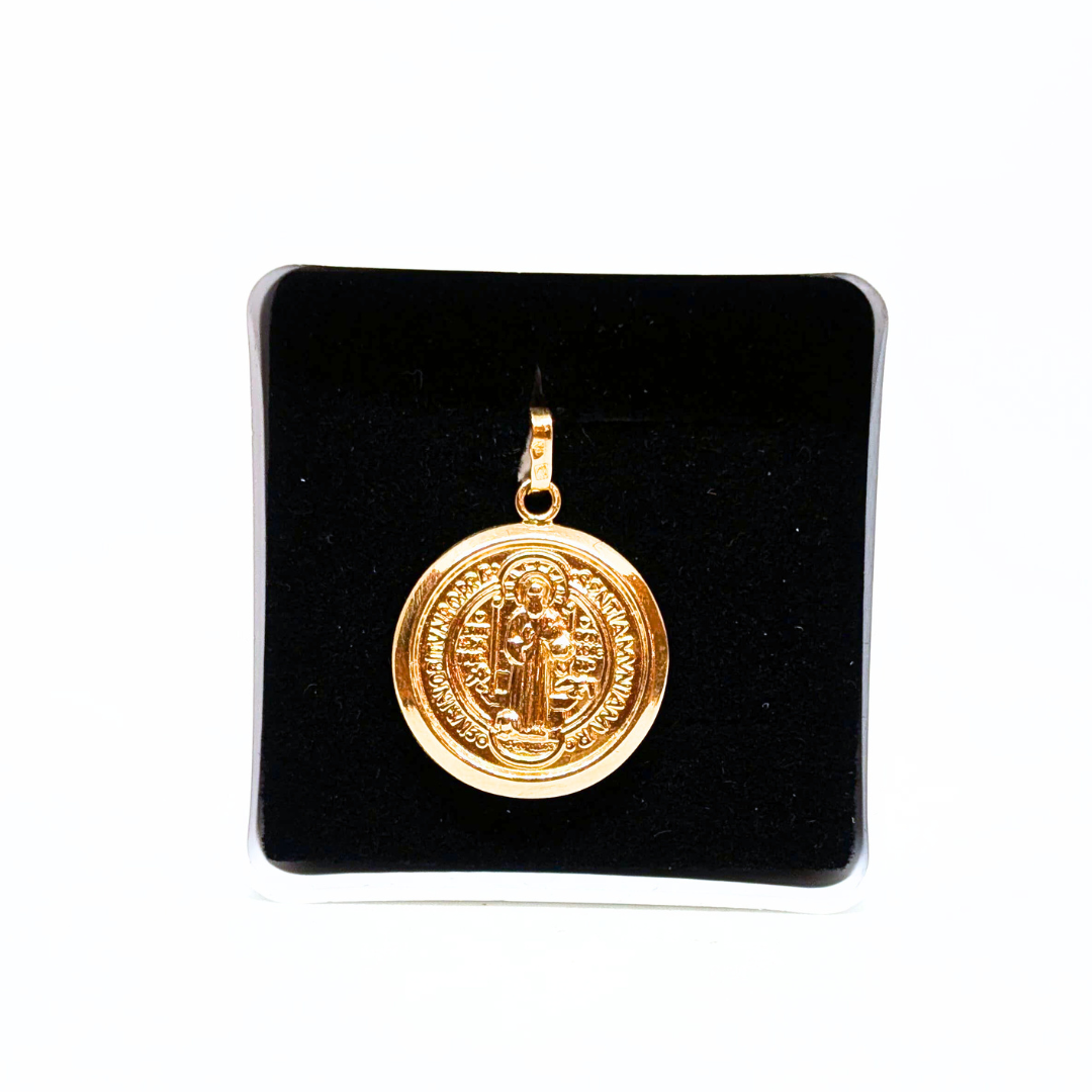 19.2Kt Gold Saint Benedict Medal