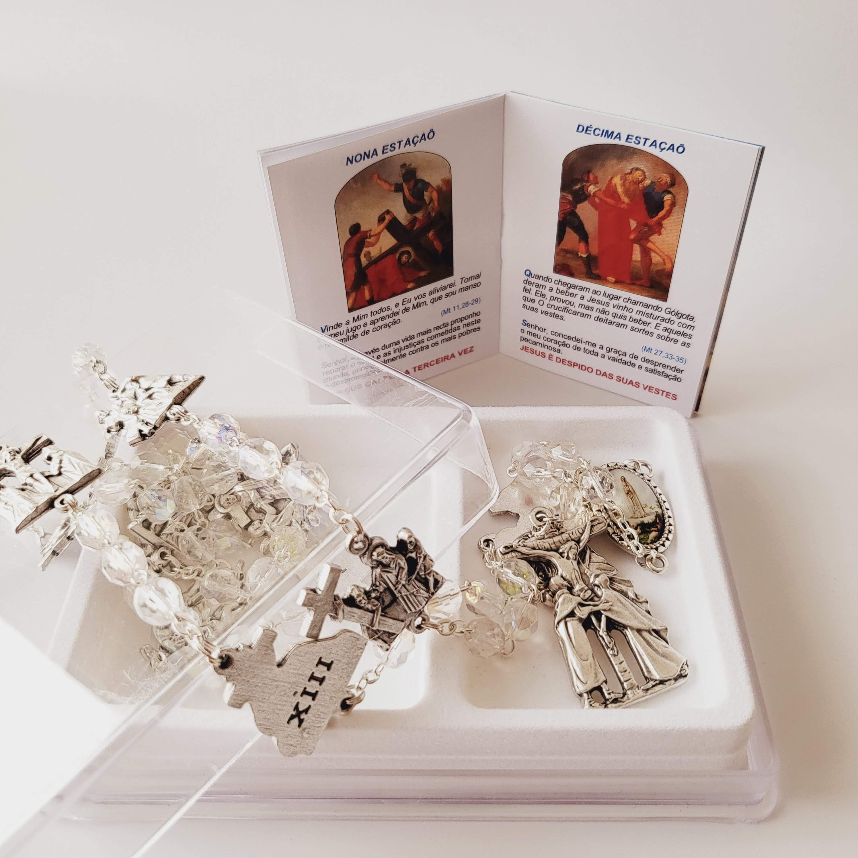 Stations of the Cross Crystal Rosary