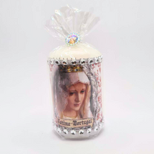 Load image into Gallery viewer, Our Lady Of Fatima Candle (Silver) 2.8&#39;&#39; | 7cm
