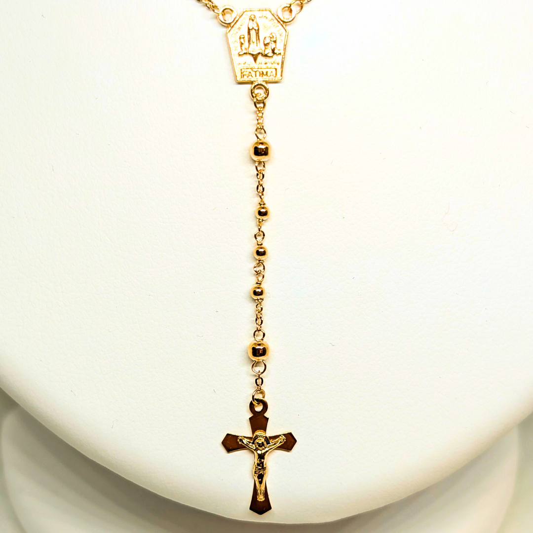 Apparitions Rosary Necklace [9Kt Gold]