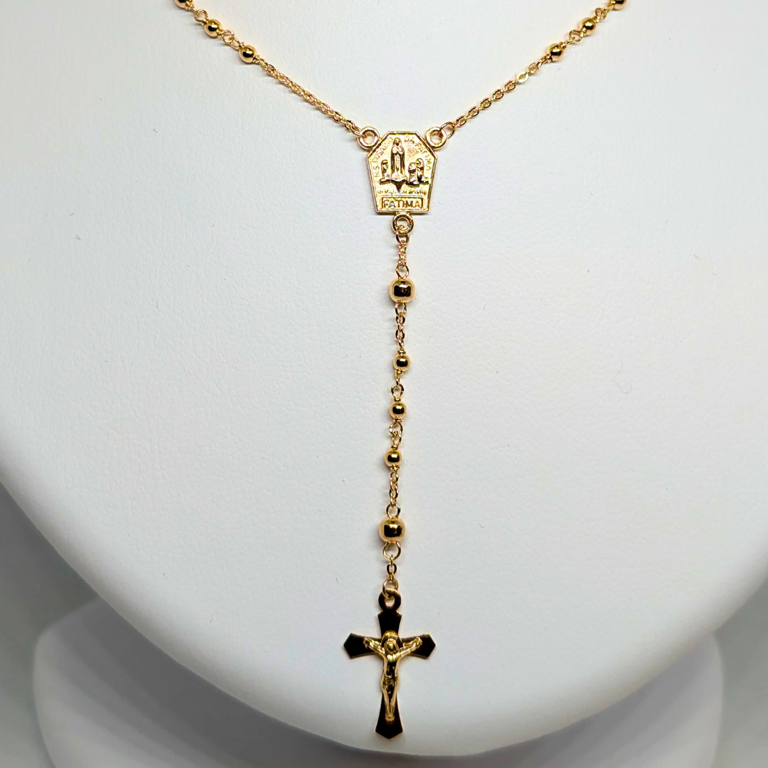 Apparitions Rosary Necklace [9Kt Gold]