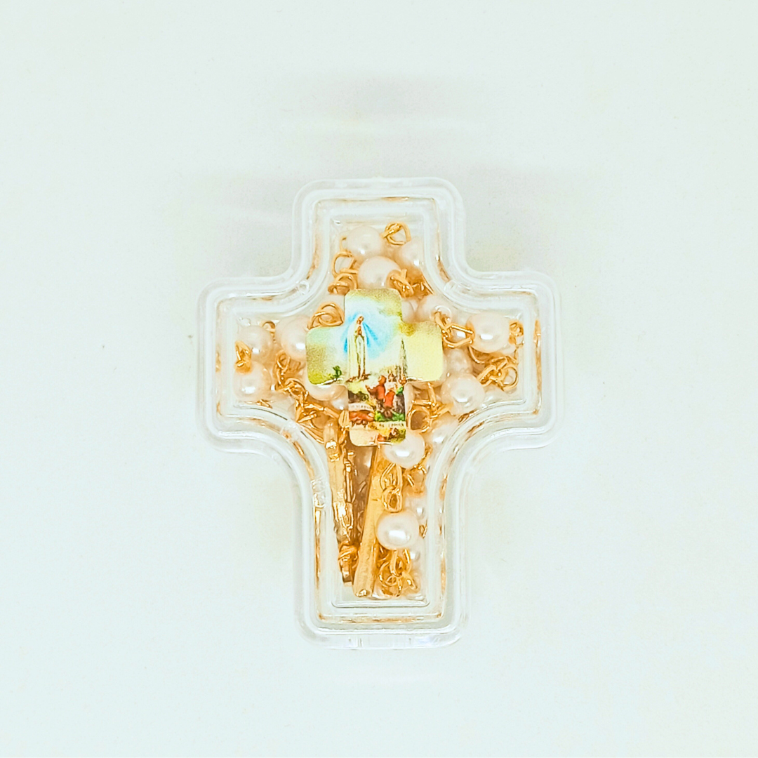 Apparitions of Fatima Rosary - Cross Box