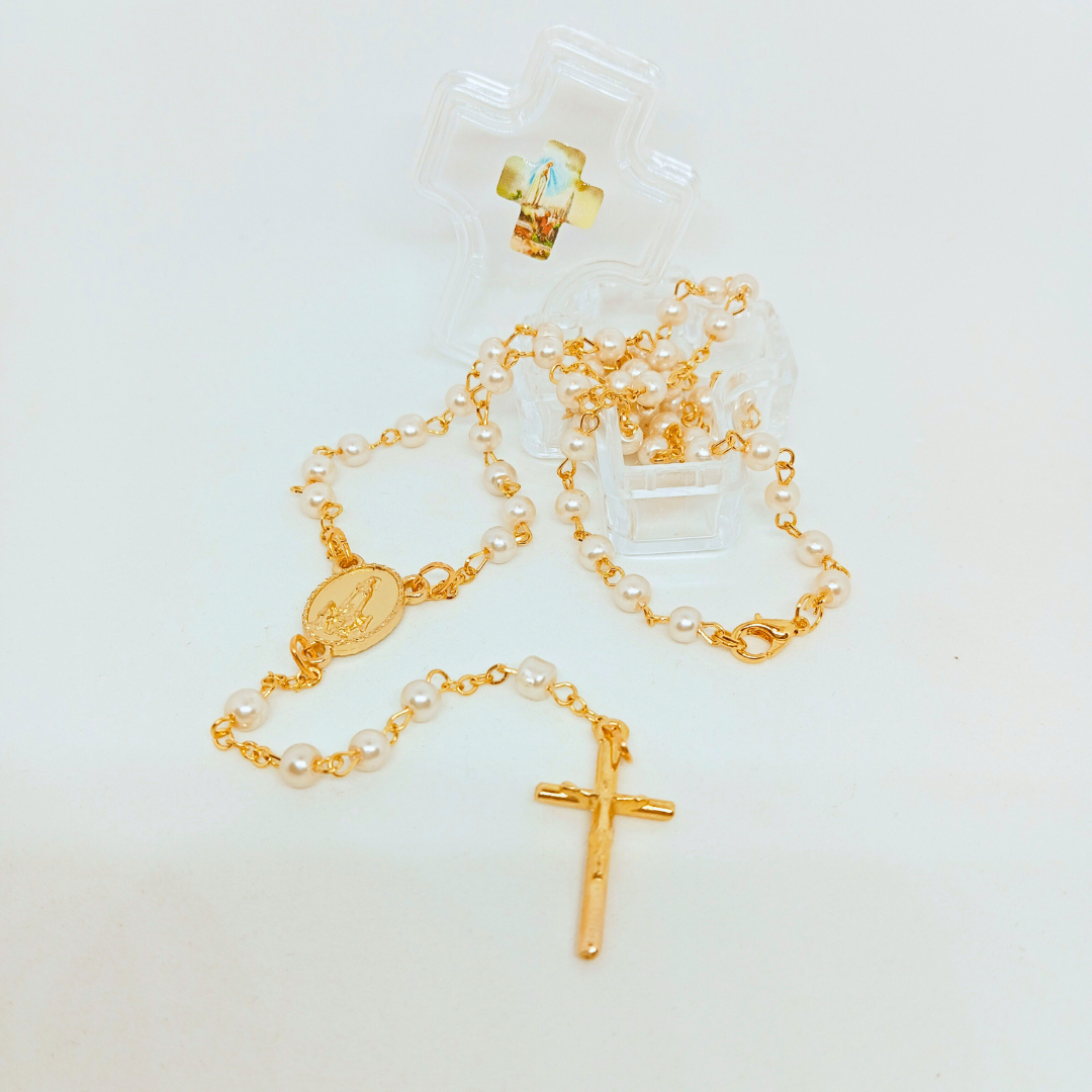 Apparitions of Fatima Rosary - Cross Box