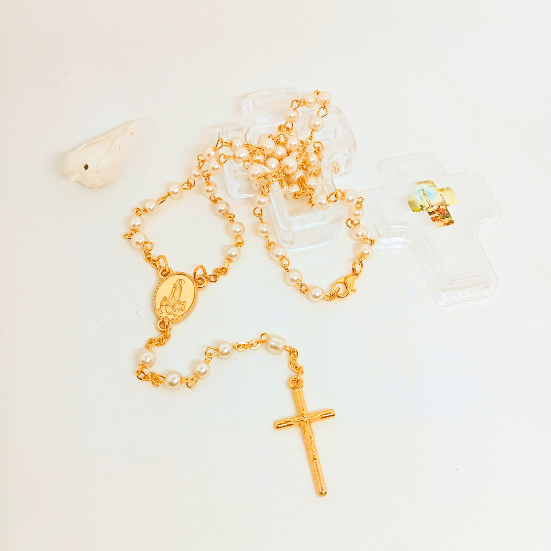 Apparitions of Fatima Rosary - Cross Box