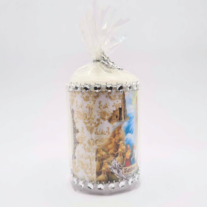 Apparitions of Our Lady Of Fatima Candle 3.9''| 10 cm