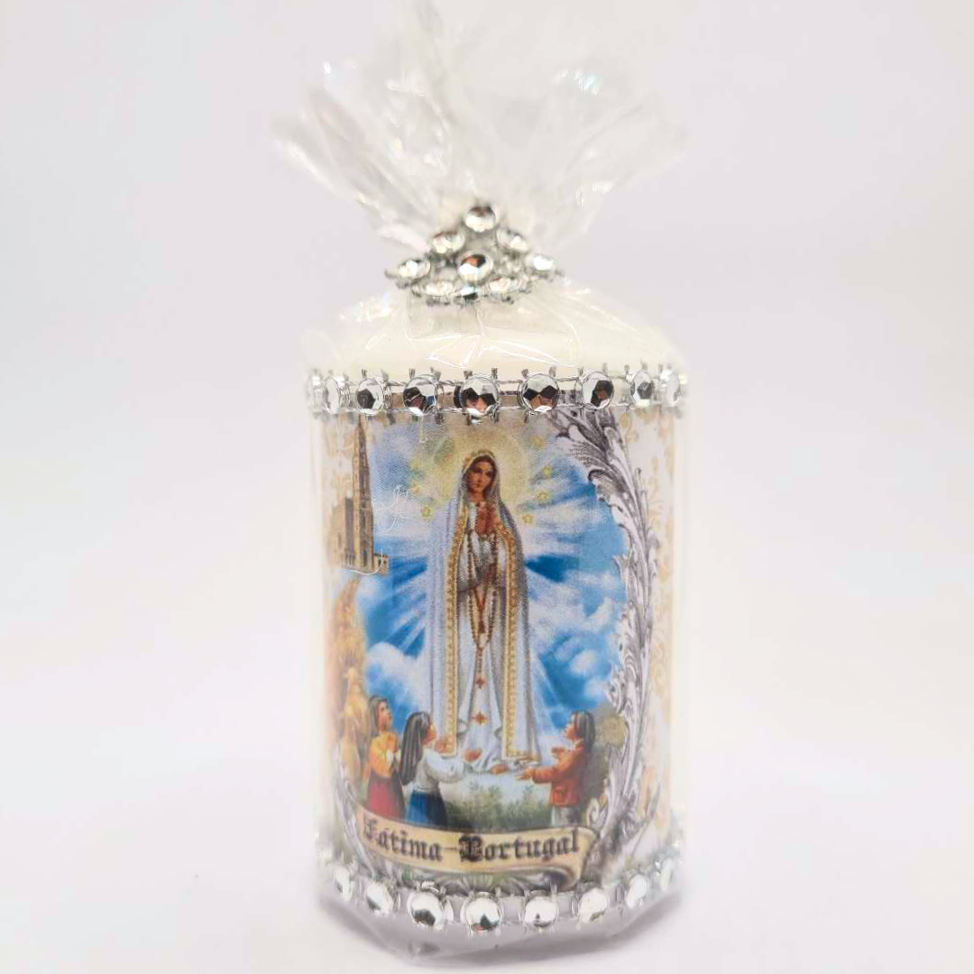 Apparitions of Our Lady Of Fatima Candle 3.9''| 10 cm