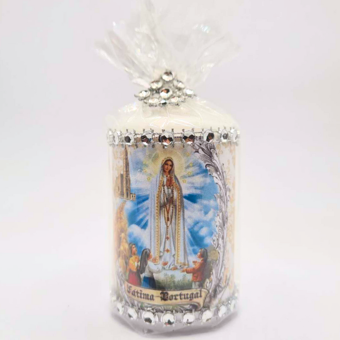 Apparitions of Our Lady Of Fatima Candle 3.9''| 10 cm