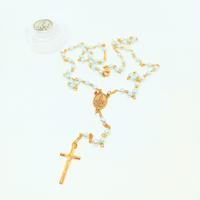 Load image into Gallery viewer, Blue Pearl Rosary
