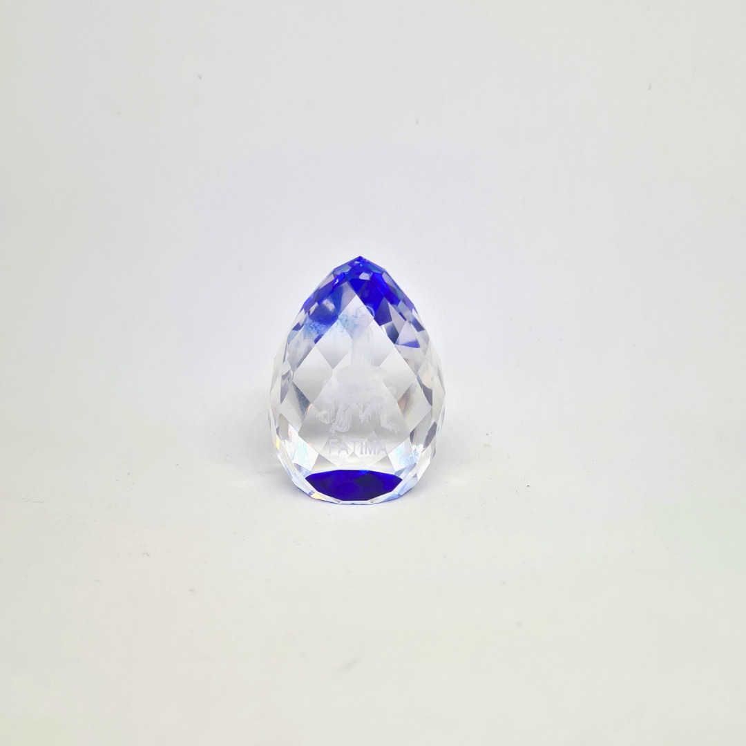 Crystal Glass with Fatima Apparition [1.57'' | 4cm]