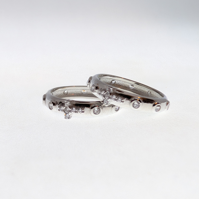 Decade Rosary Ring - Zirconia [Sterling Silver]