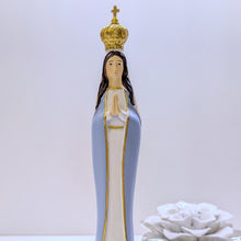 Load image into Gallery viewer, Blue Our Lady of Fatima Statue with Golden Crown [7.9'' | 20cm]
