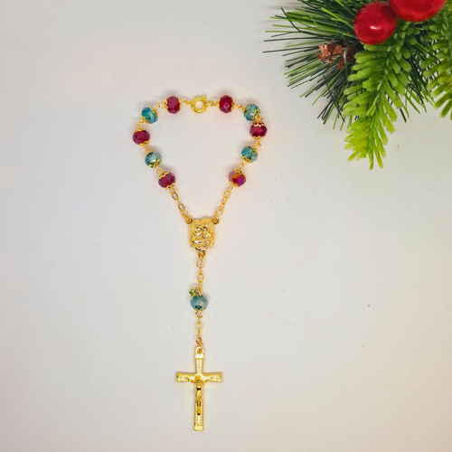 Holy Family and Holy Spirit Crystal Decade Rosary