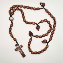 Load image into Gallery viewer, Holy Spirit Wood Rosary of Fatima
