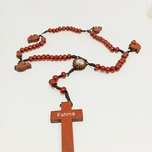 Cargar imagen en el visor de la galería, Holy Spirit Wood Rosary of Fatima
