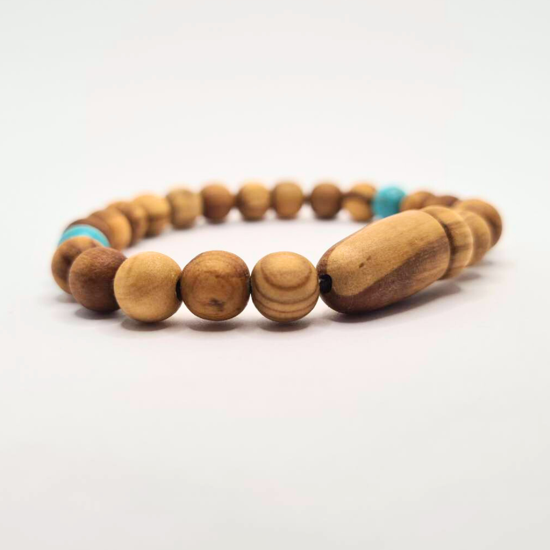 Saint Benedict Wood Bracelet