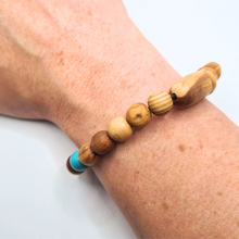 Load image into Gallery viewer, Saint Benedict Wood Bracelet
