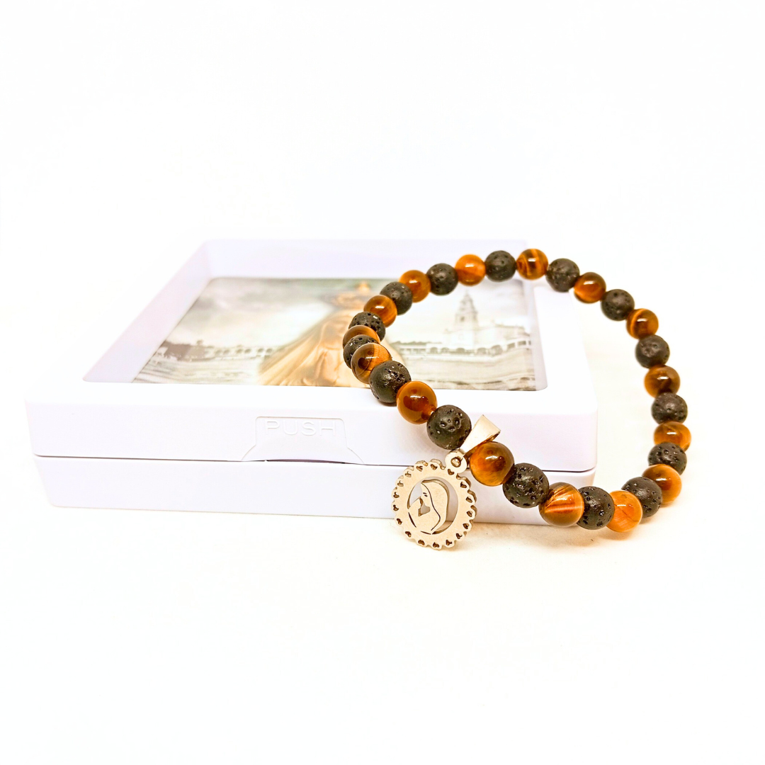 Our Lady of Fatima Bracelet [Natural Stone]