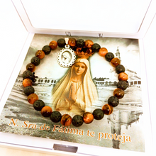 Load image into Gallery viewer, Our Lady of Fatima Bracelet [Natural Stone]
