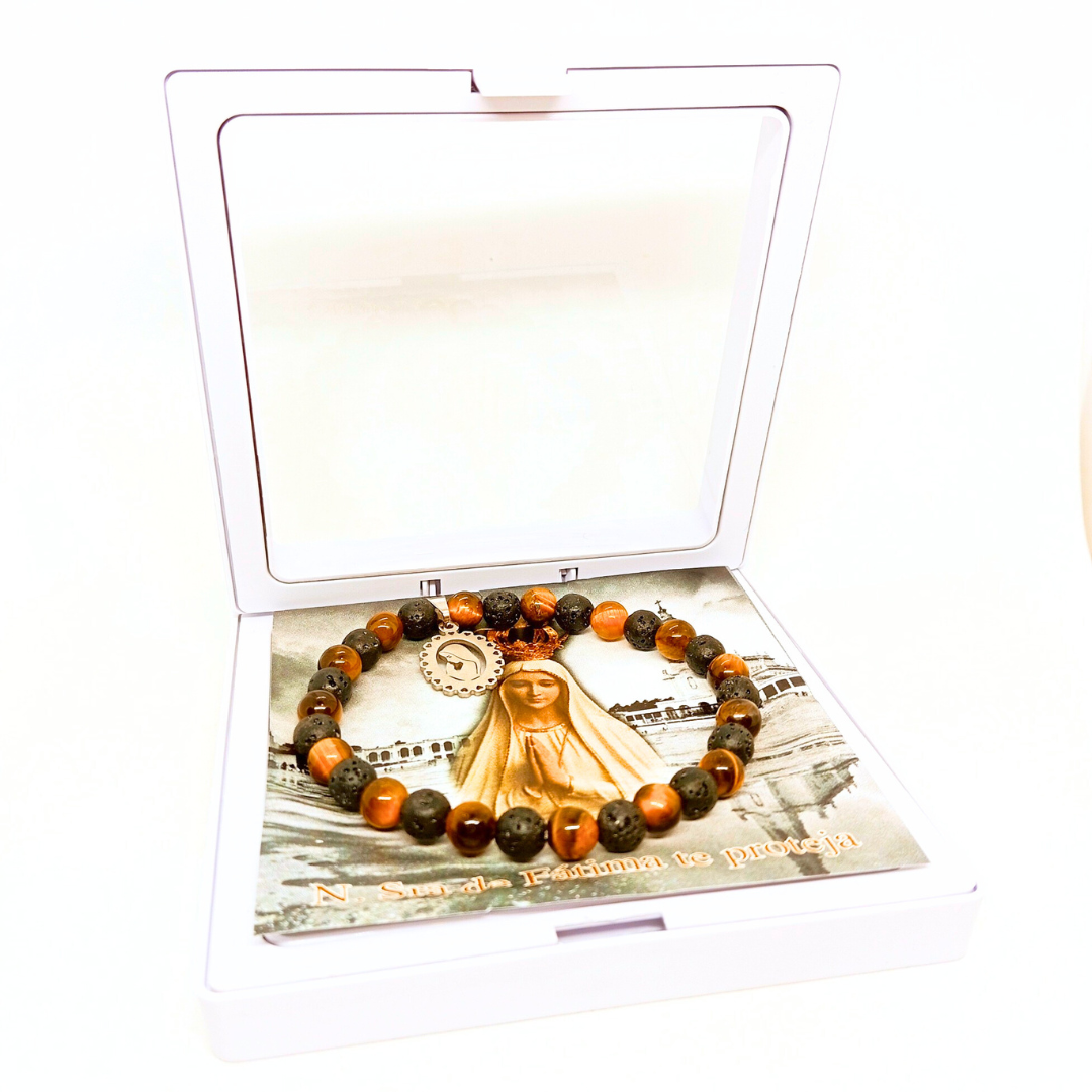 Our Lady of Fatima Bracelet [Natural Stone]