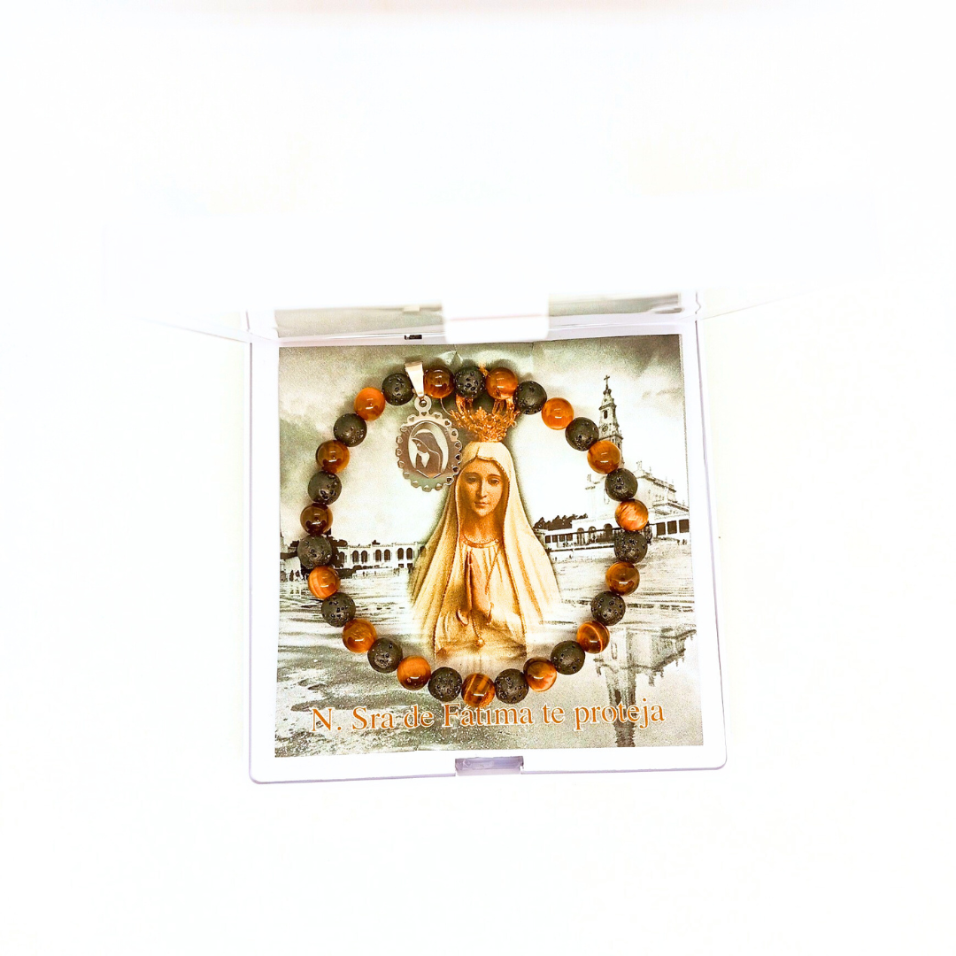 Our Lady of Fatima Bracelet [Natural Stone]