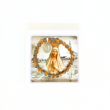 Cargar imagen en el visor de la galería, Our Lady of Fatima Bracelet [Natural Stone]
