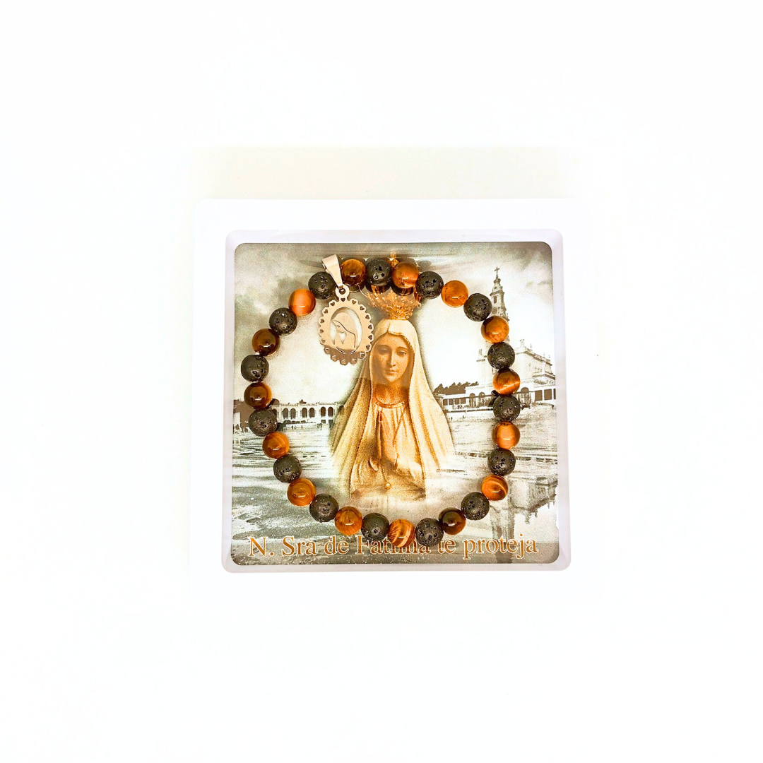 Our Lady of Fatima Bracelet [Natural Stone]