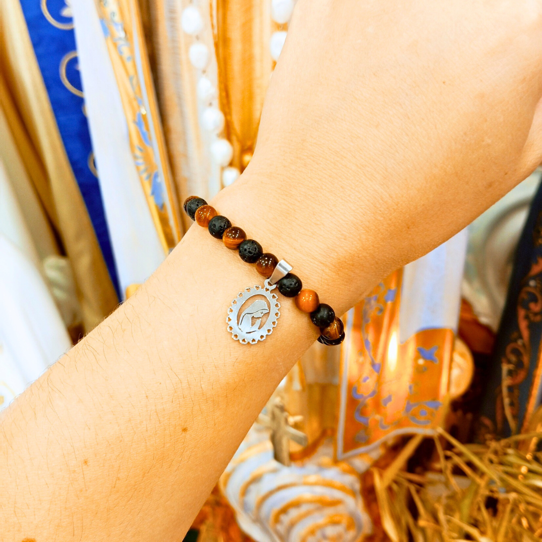 Our Lady of Fatima Bracelet [Natural Stone]