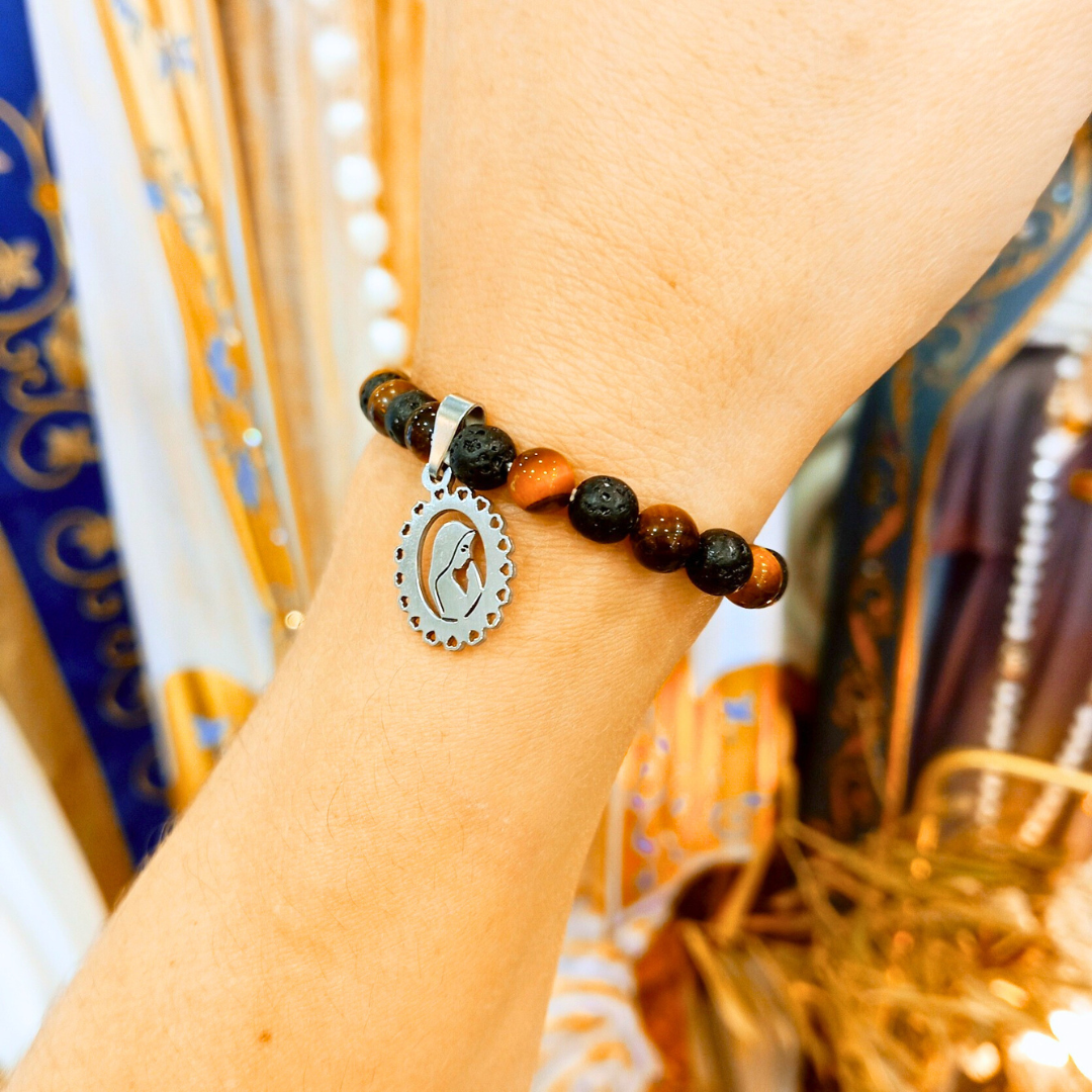 Our Lady of Fatima Bracelet [Natural Stone]