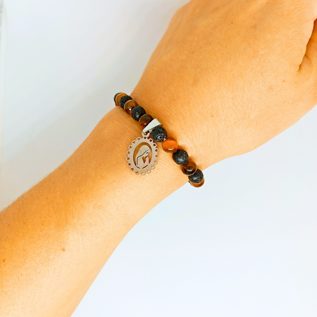 Our Lady of Fatima Bracelet [Natural Stone]