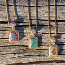 Cargar imagen en el visor de la galería, Our Lady of Fatima Color Necklace [Stainless Steel]
