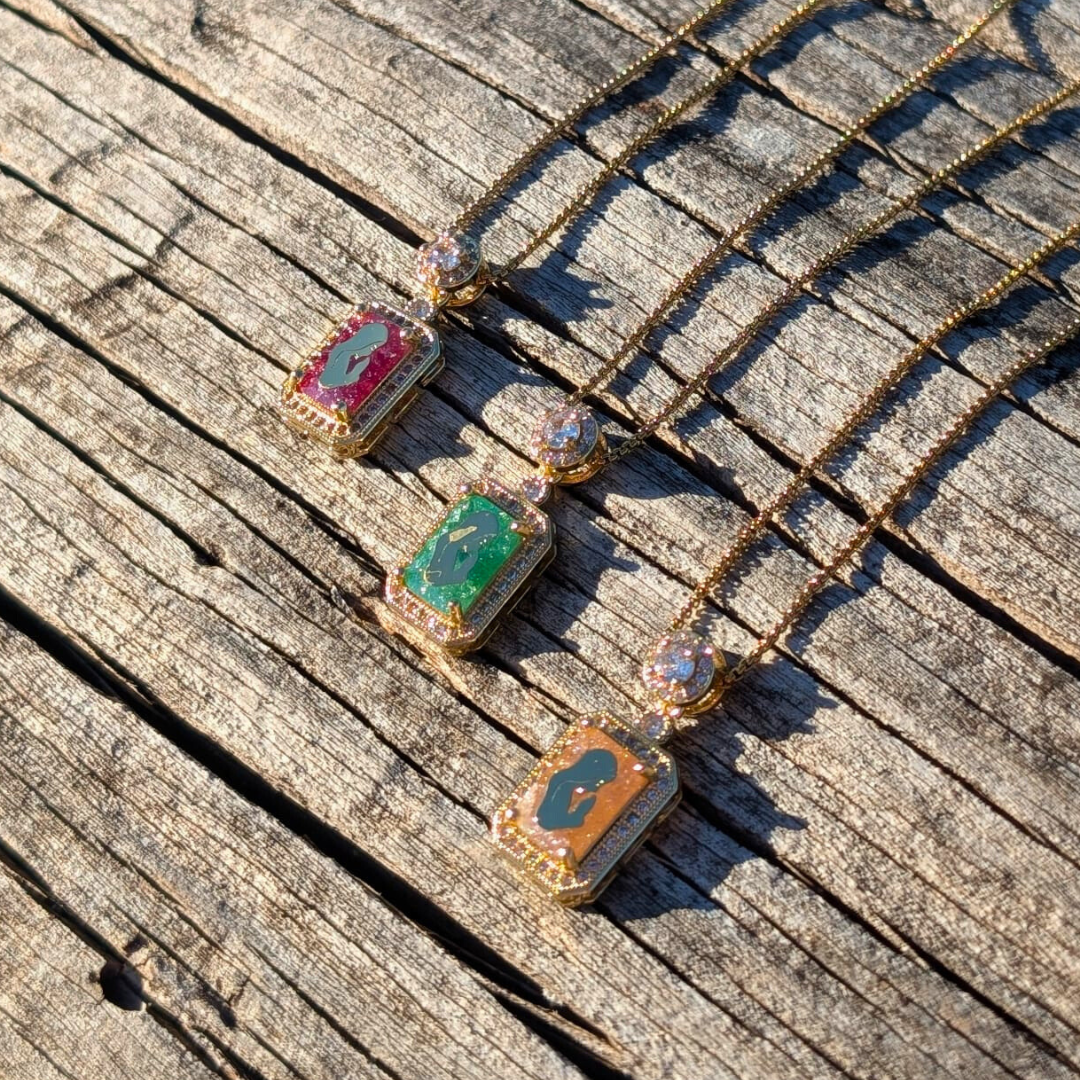 Our Lady of Fatima Color Necklace [Stainless Steel]