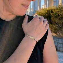 Load image into Gallery viewer, Our Lady of Fatima Filigree Bracelet [Gold Plated Silver]
