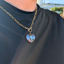 Cargar imagen en el visor de la galería, Our Lady of Fatima Heart Medalion Necklace [Stainless Steel]
