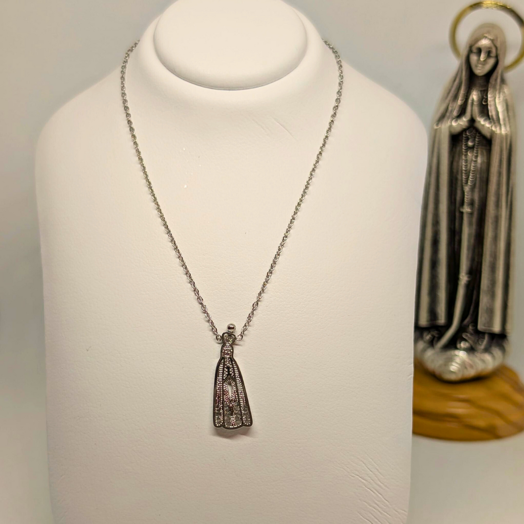 Our Lady of Fatima Necklace [Stainless Steel]