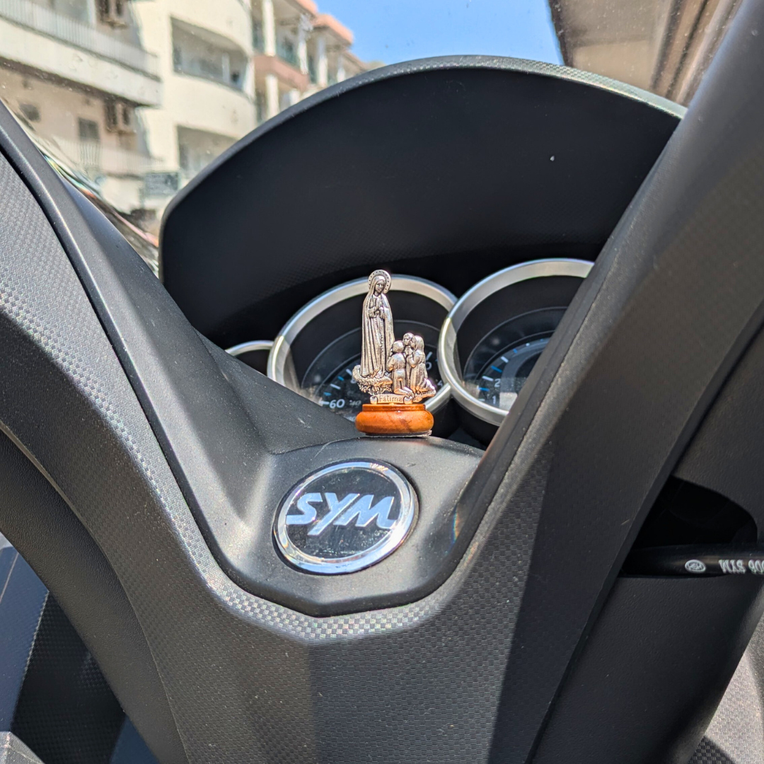 Our Lady of Fatima Vehicle Statue