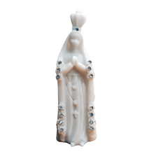 Cargar imagen en el visor de la galería, Our Lady of Fatima [Glass] with Crystal Stones [ 3.94&#39;&#39; | 10cm]
