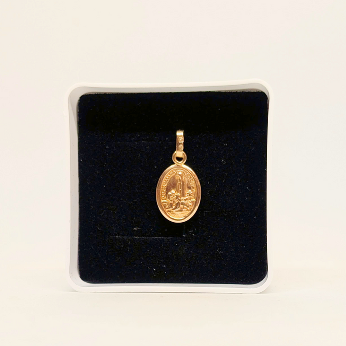 Our Lady of Fatima medal Necklace [19.2Kt Gold]